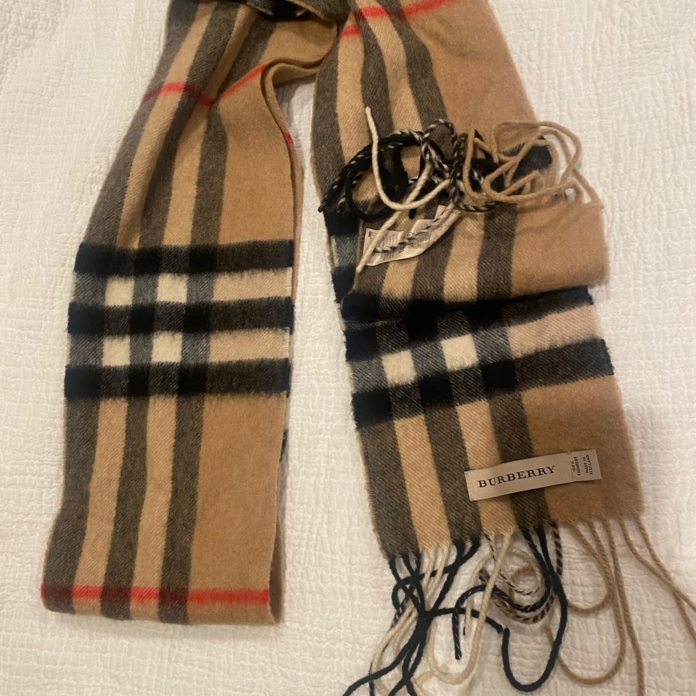 Skinny Burberry scarf